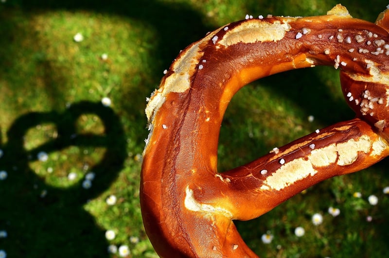 German Sausage and Pretzel